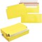 Juvale Yellow Tear Away Envelopes - 48 Pack Medium 9.45 x 4.1 in - 350gsm Cardstock & Adhesive Back Flap - Tear-Away Strip for Cash & Documents